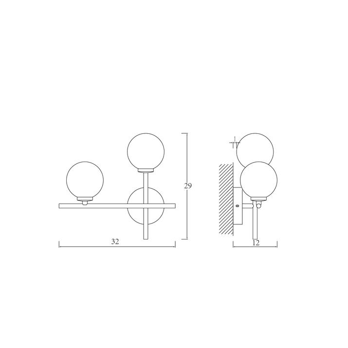Картинка Бра Arte Lamp BOLLA-PICCOLO A3989AP-2AB