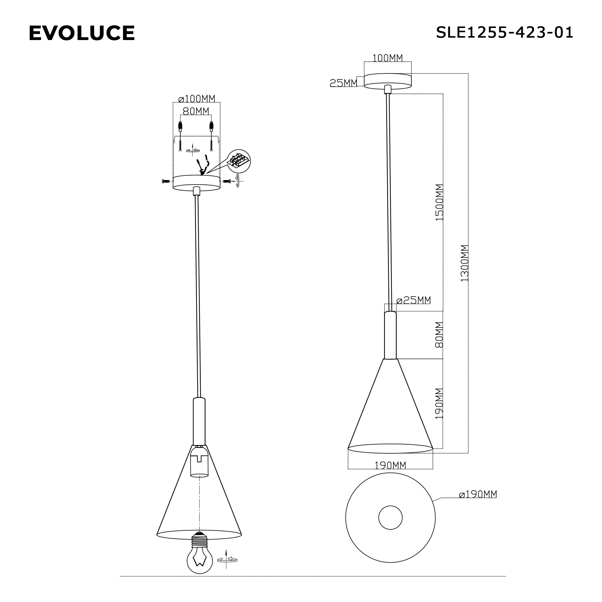 Картинка SLE1255-423-01 Светильник подвесной 