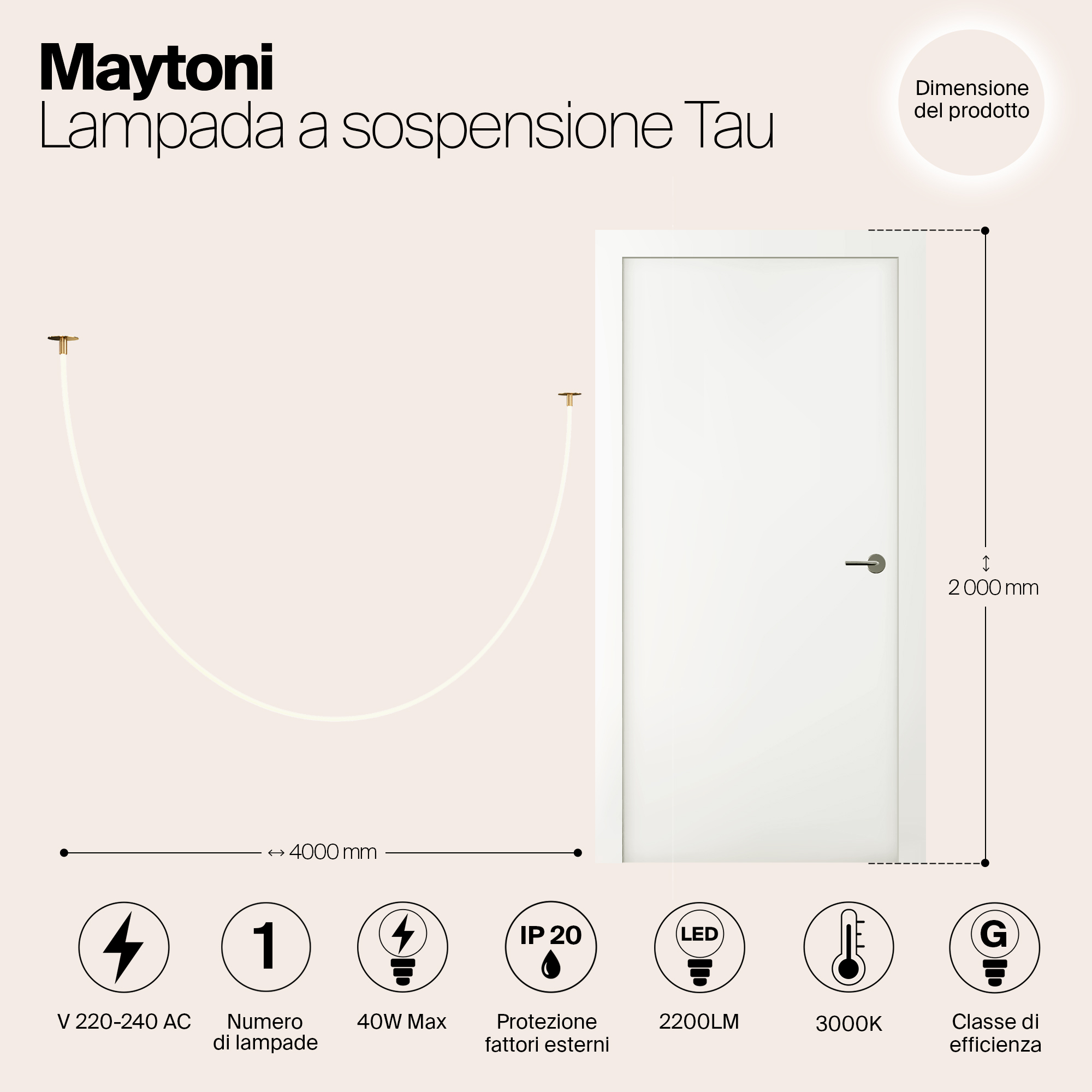Картинка Подвесной светильник Maytoni MOD146PL-L40G3K