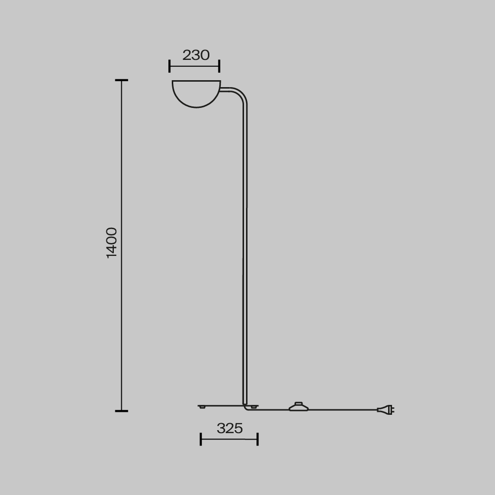 Картинка Торшер Technical MOD126FL-01B