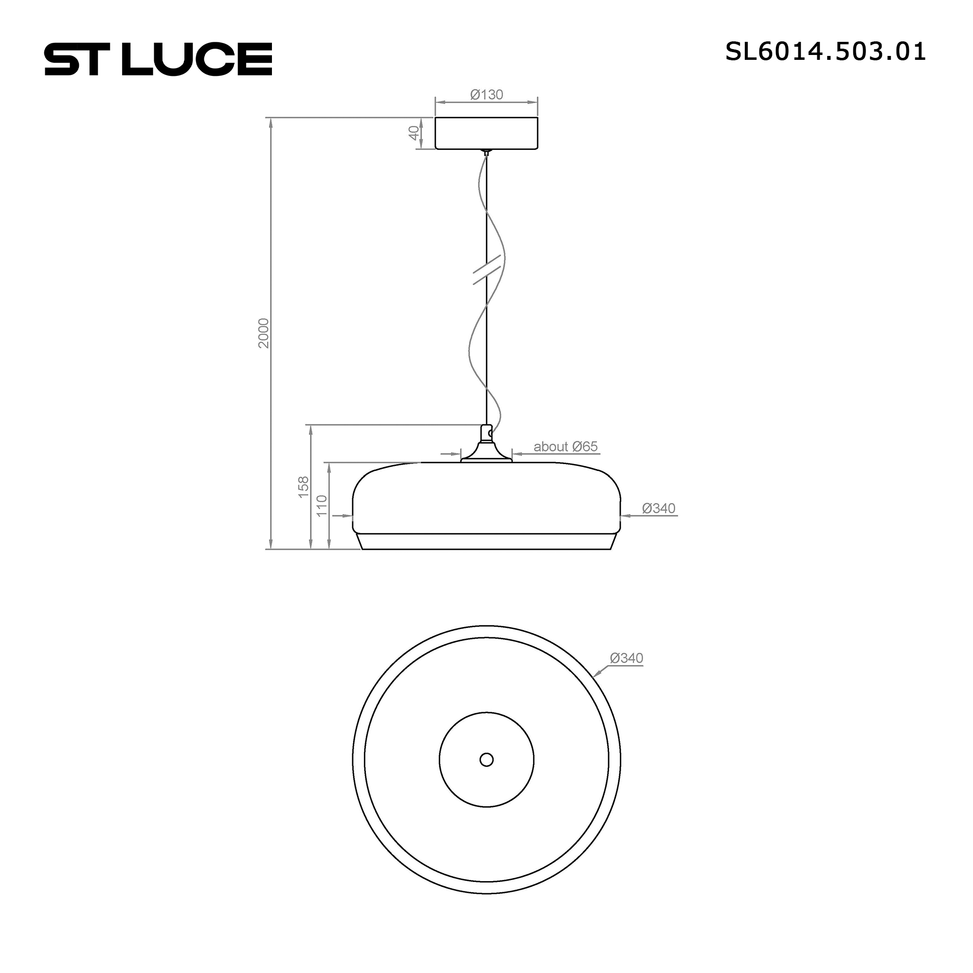 Картинка SL6014.503.01 Светильник подвесной ST-Luce RIPPLE