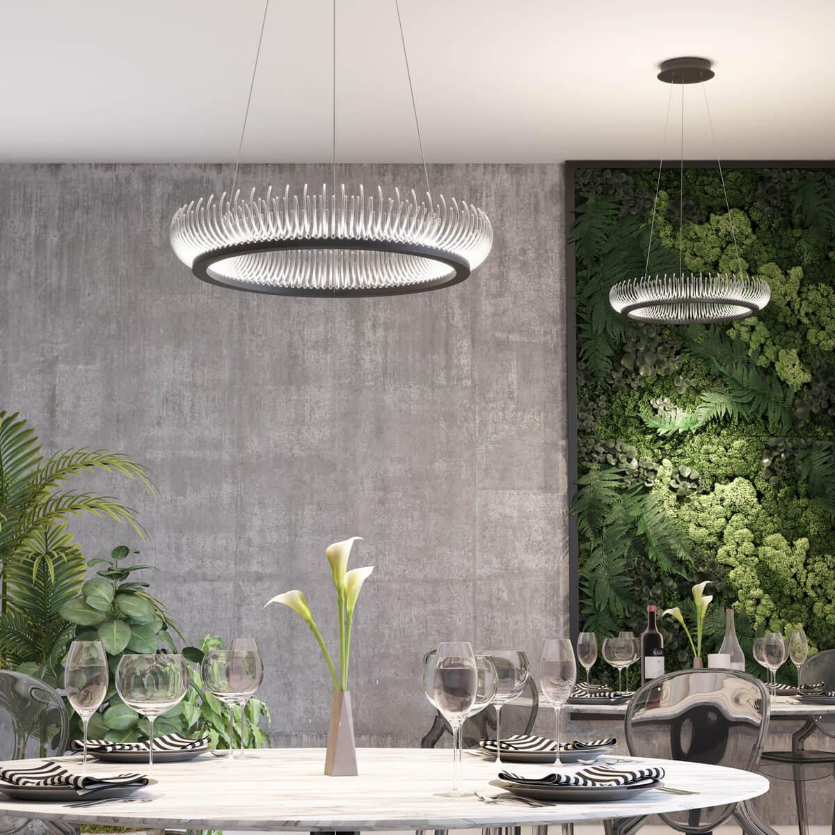 Картинка Подвесной светодиодный светильник Odeon Light Fire Ring 3863/61L