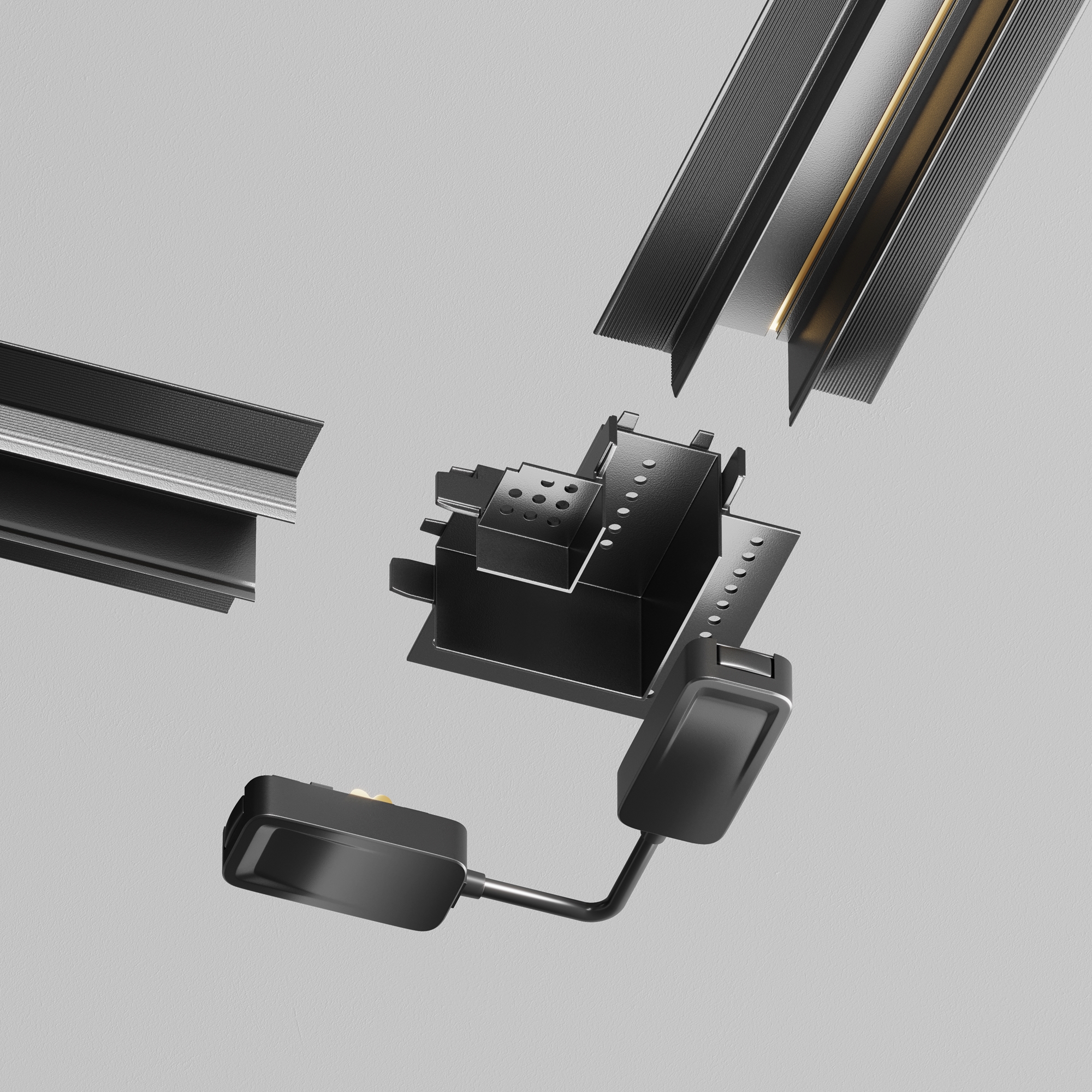 Картинка Комплектующие для встраиваемой трековой системы Technical TRA084CPC-B-12