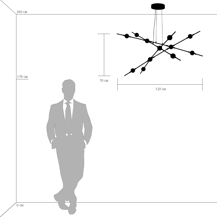 Картинка Подвесная светодиодная люстра Lightstar Bergamo 745247