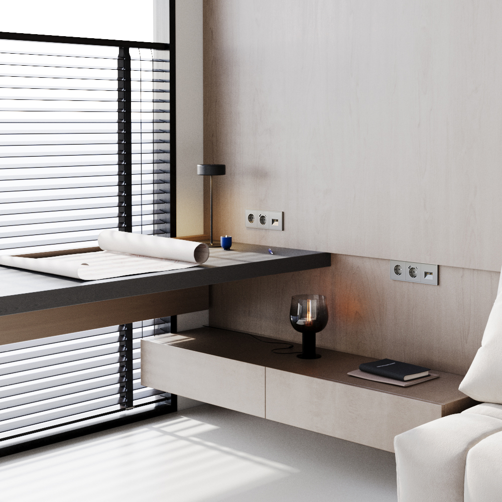 Картинка Розетка встраиваемая VOLTUM S70 с заземлением 16А, (шелк) VLS040104