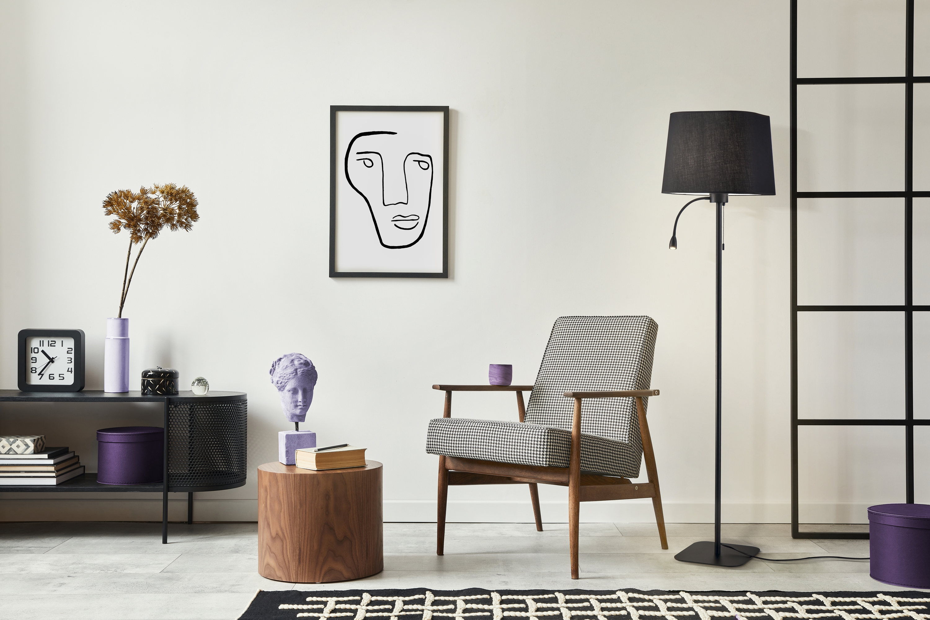 Картинка Торшер Maytoni Farel Z001FL-L3W-1B