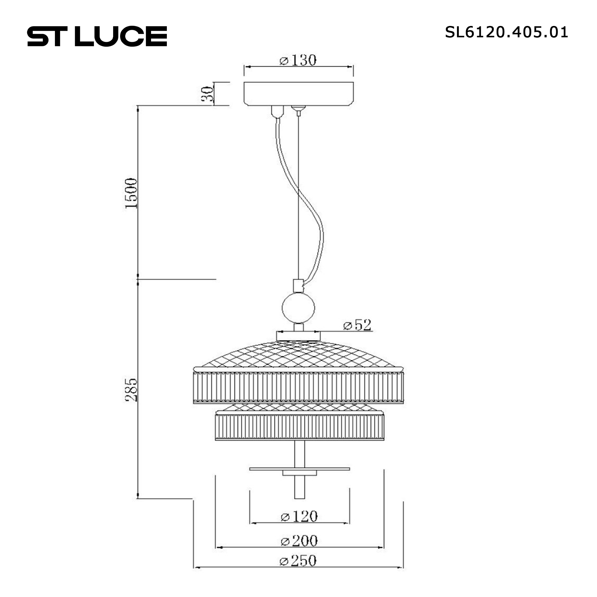 Картинка SL6122.303.01 Светильник подвесной ST-Luce ORIENTAL