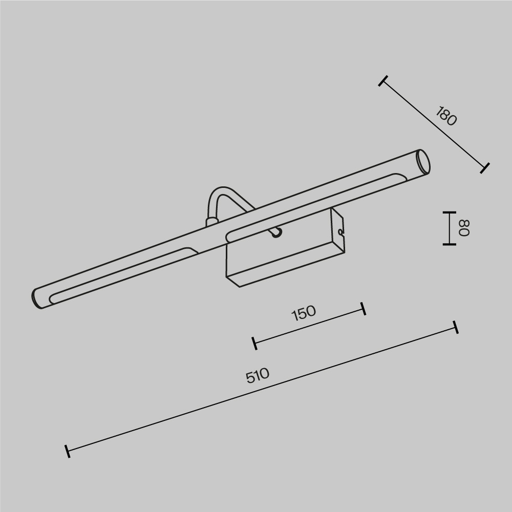 Картинка Подсветка Maytoni MIR266WL-L12BS3K