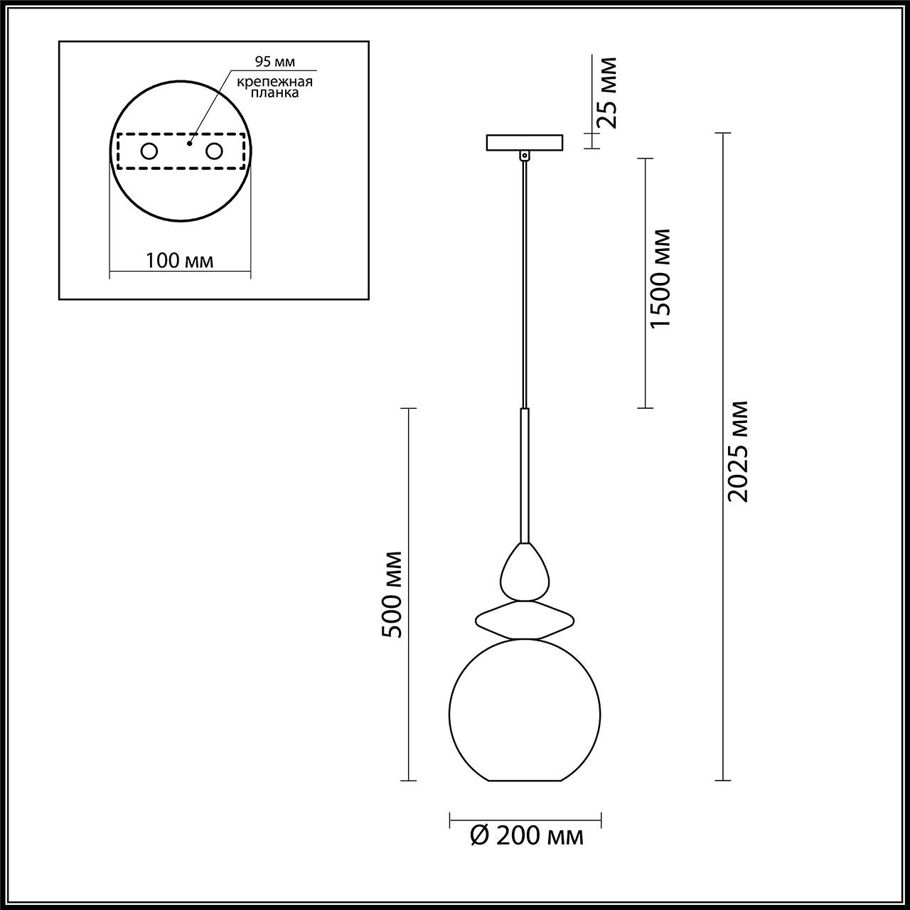 Картинка Подвесной светильник Odeon Light Pendant Bella 4862/1