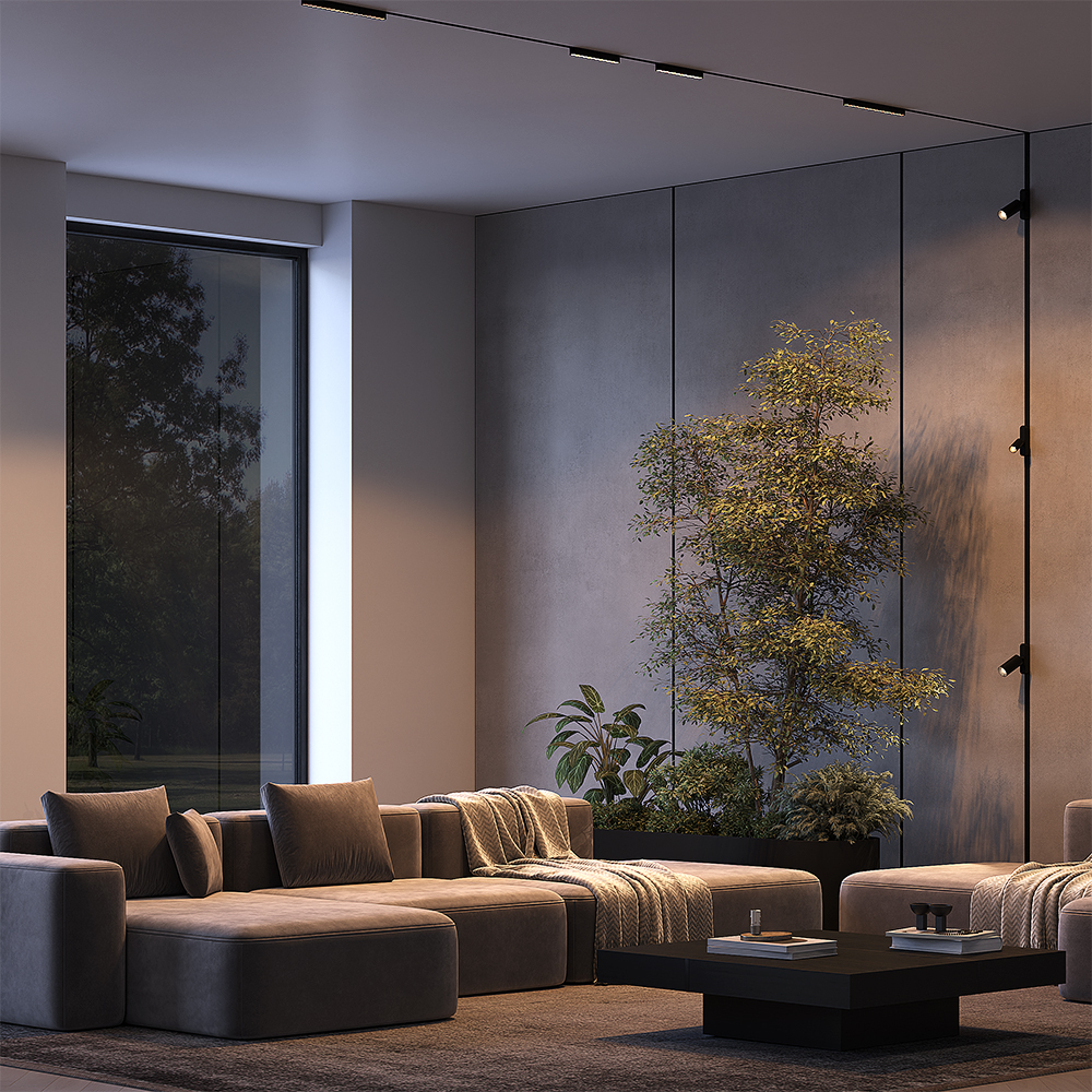 Картинка Трековый светильник Technical TR082-1-6W3K-M-B