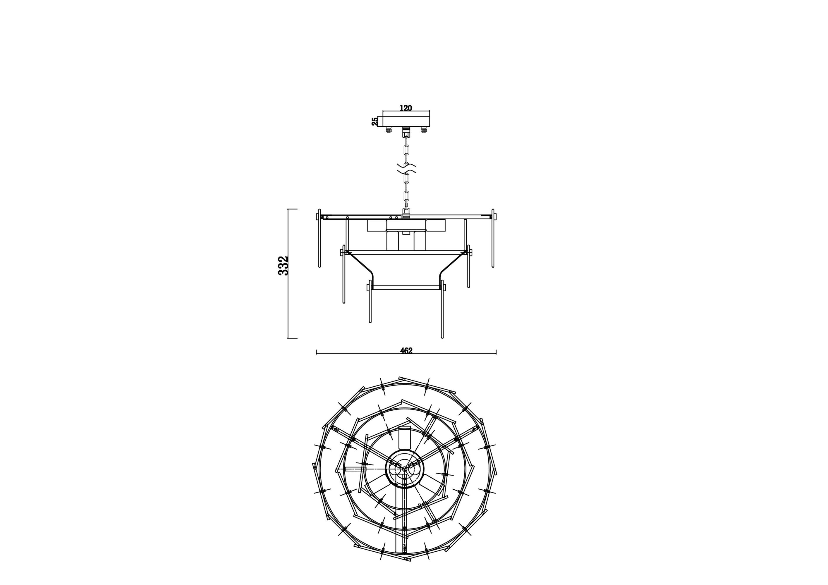 Картинка Подвесной светильник Freya FR5197PL-05CH