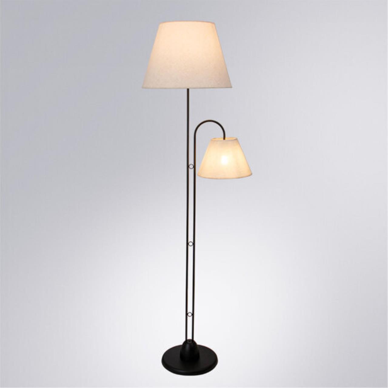 Картинка Торшер Arte Lamp ALEA A5068PN-2BK