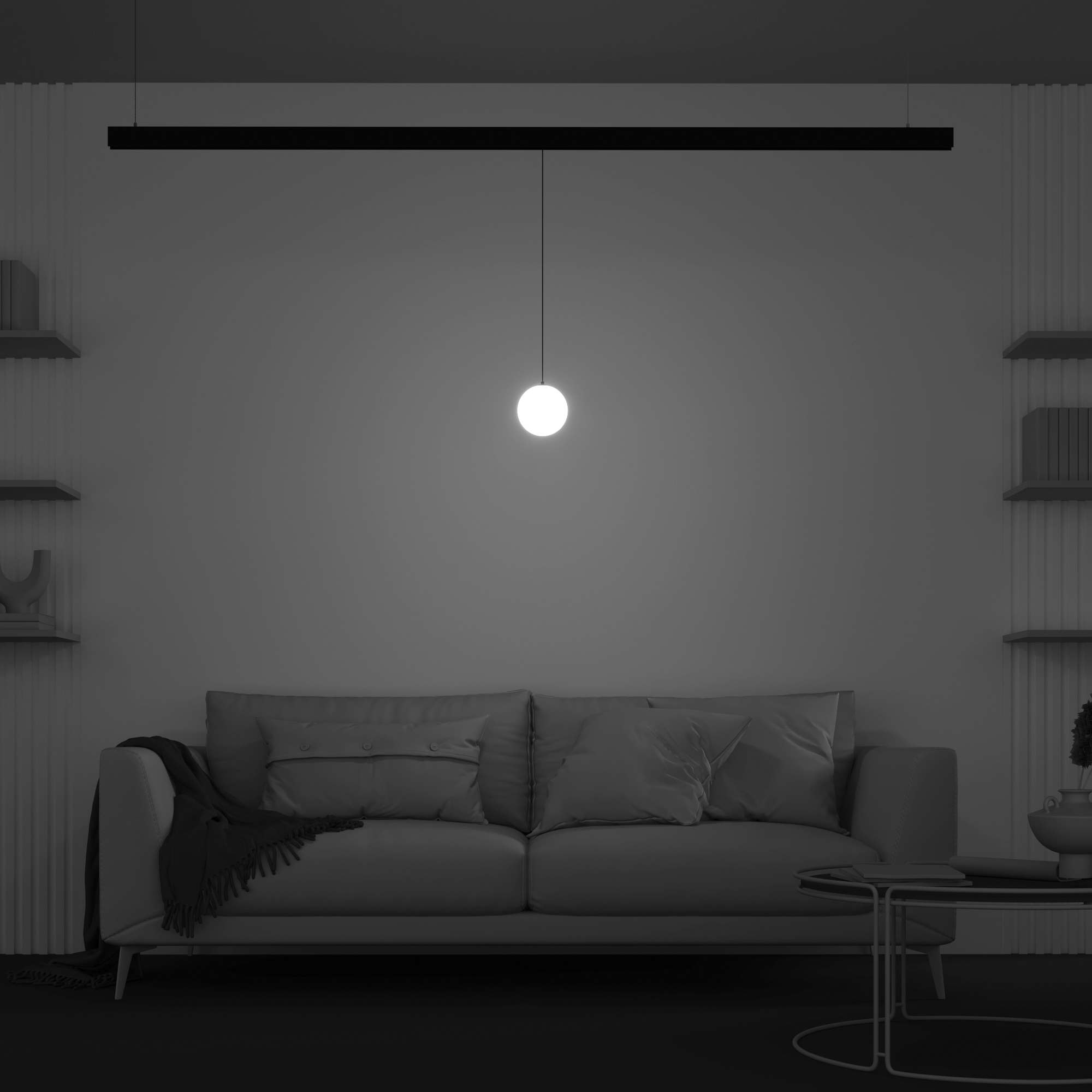 Картинка Трековый подвесной светильник Technical TR039-2-5W4K