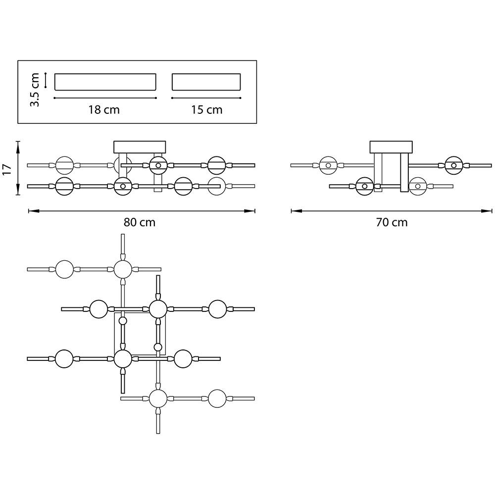 Картинка Потолочная светодиодная люстра Lightstar Bergamo 745147