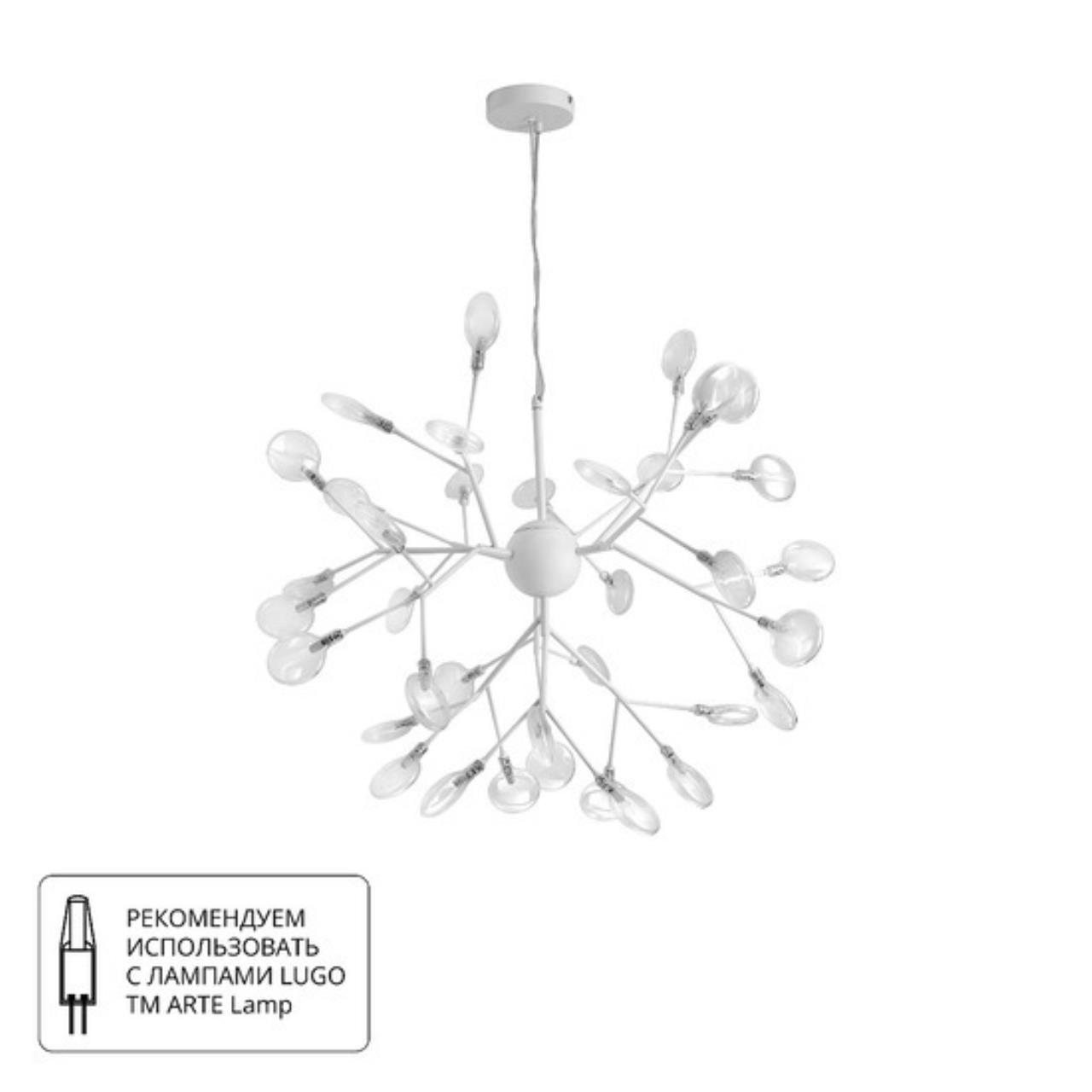 Картинка Подвесной светильник Arte Lamp CANDY A7274SP-36WH