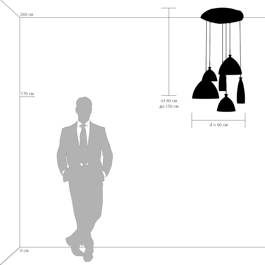 Картинка Подвесная люстра Lightstar Simple Light 810 810160