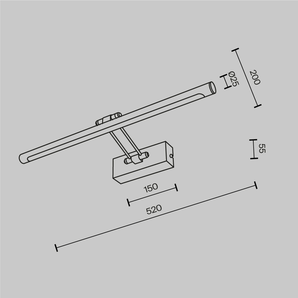 Картинка Подсветка Maytoni MIR267WL-L12CH3K