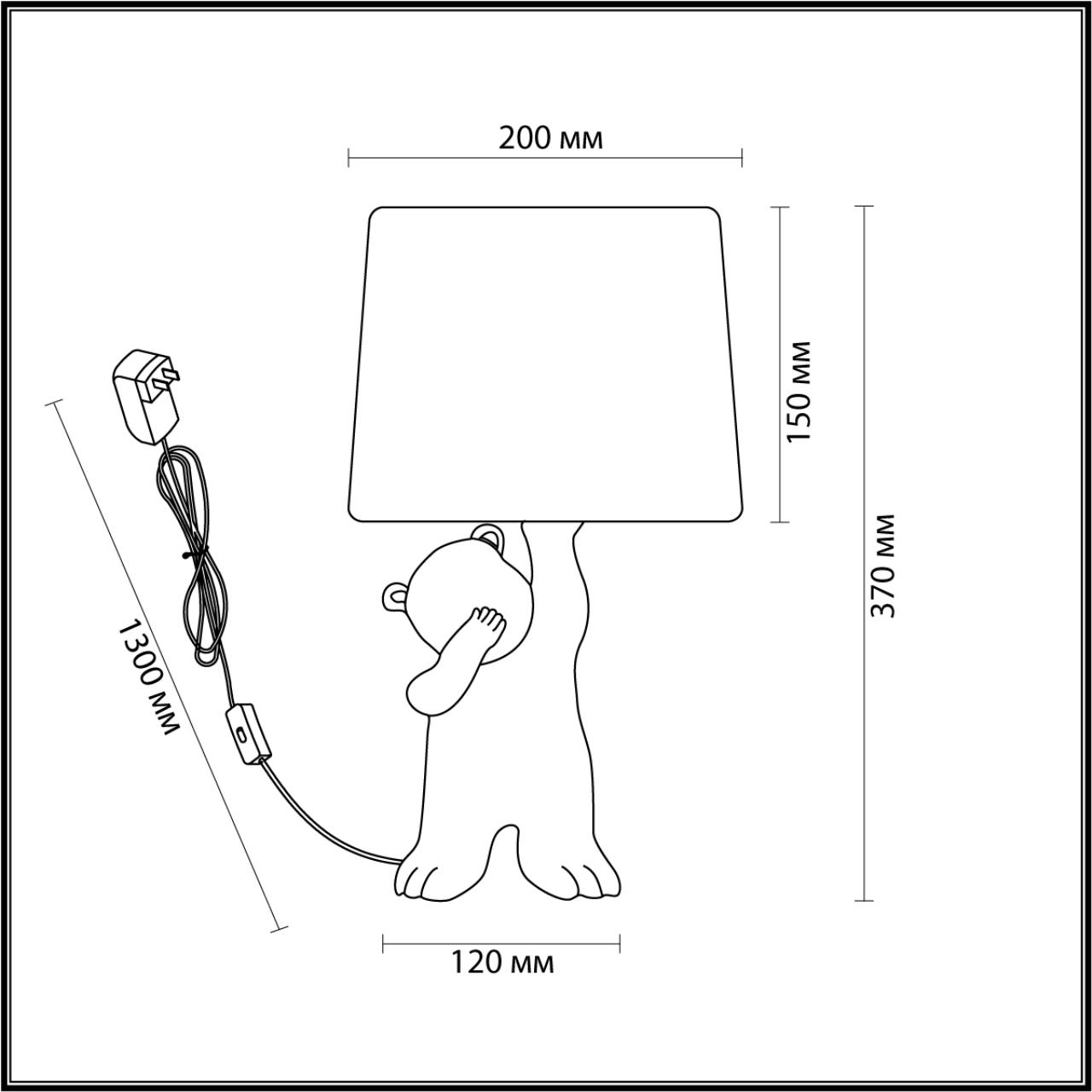 Картинка 5662/1T MODERNI LN23 123 Настольная лампа BEAR