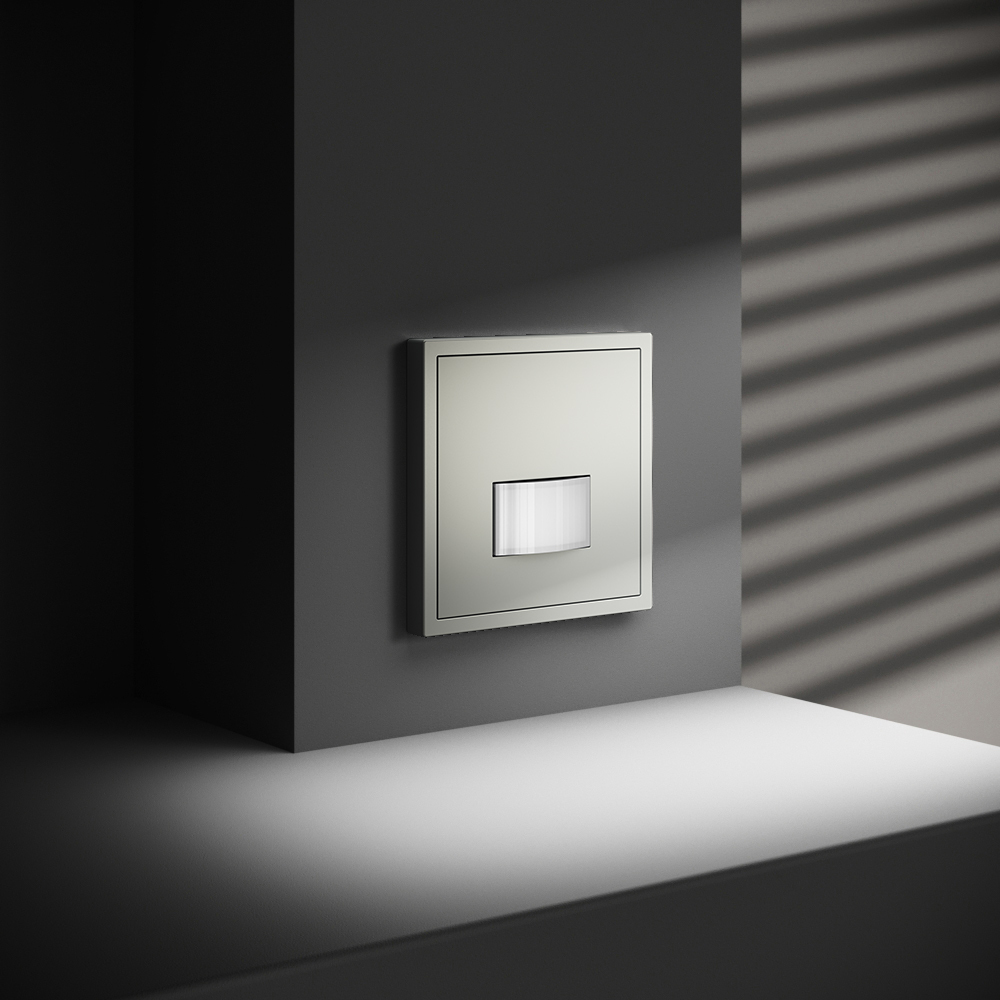 Картинка Датчик движения встраиваемый VOLTUM S70, (сталь) VLS070505