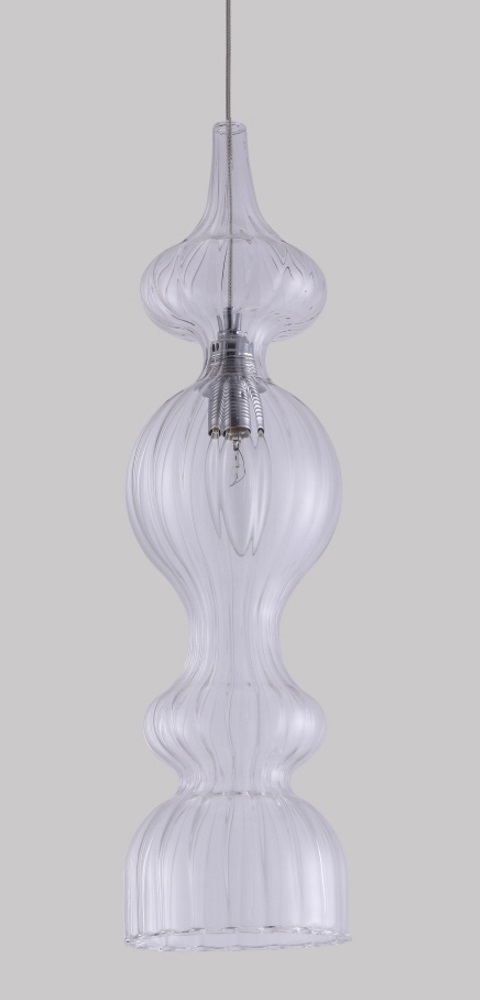 Картинка Светильник подвесной Crystal Lux IRIS SP1 A TRANSPARENT Crystal Lux 2072/201