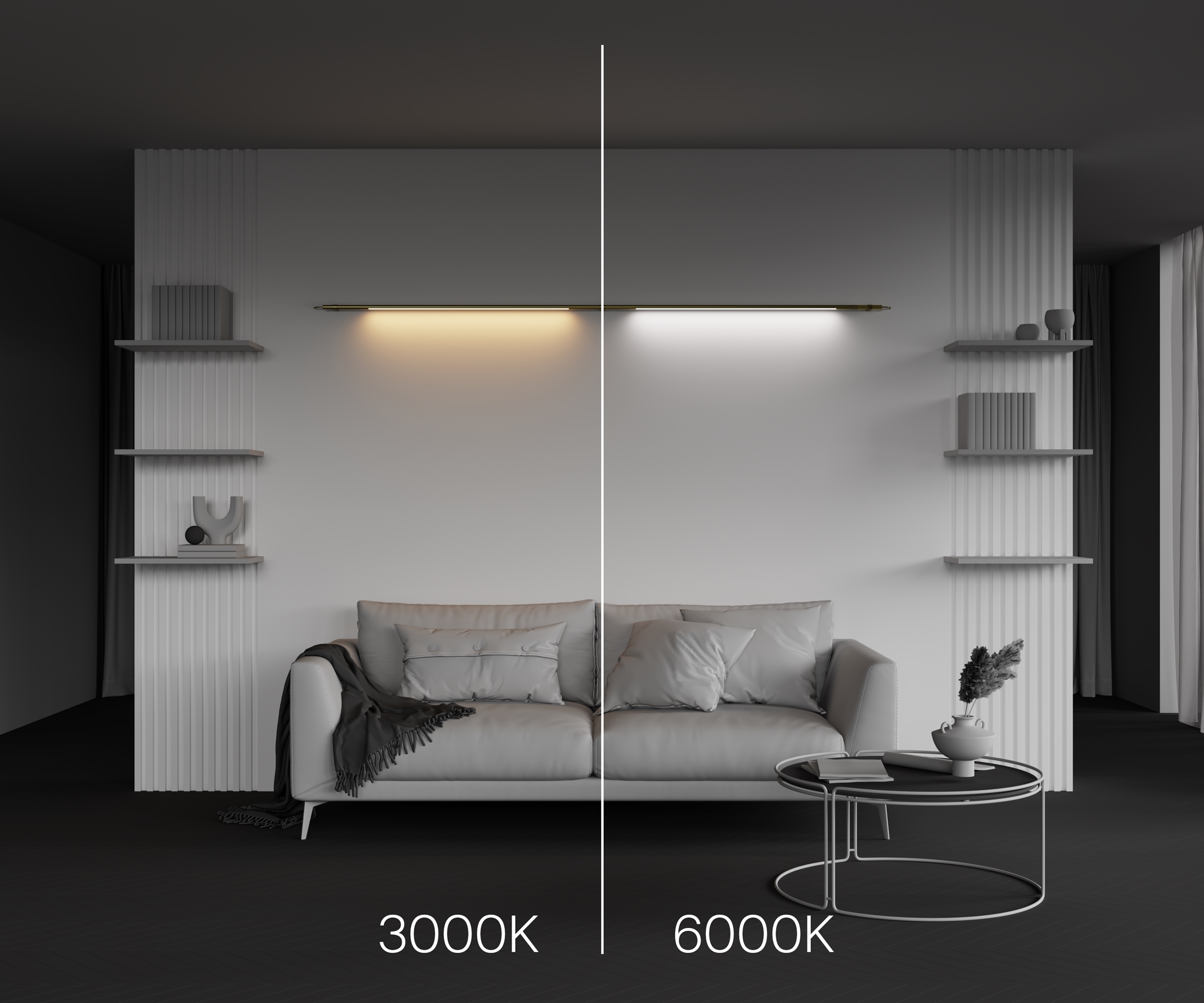 Картинка Светильник Technical C100CL-L1000-24W3-6K-BS