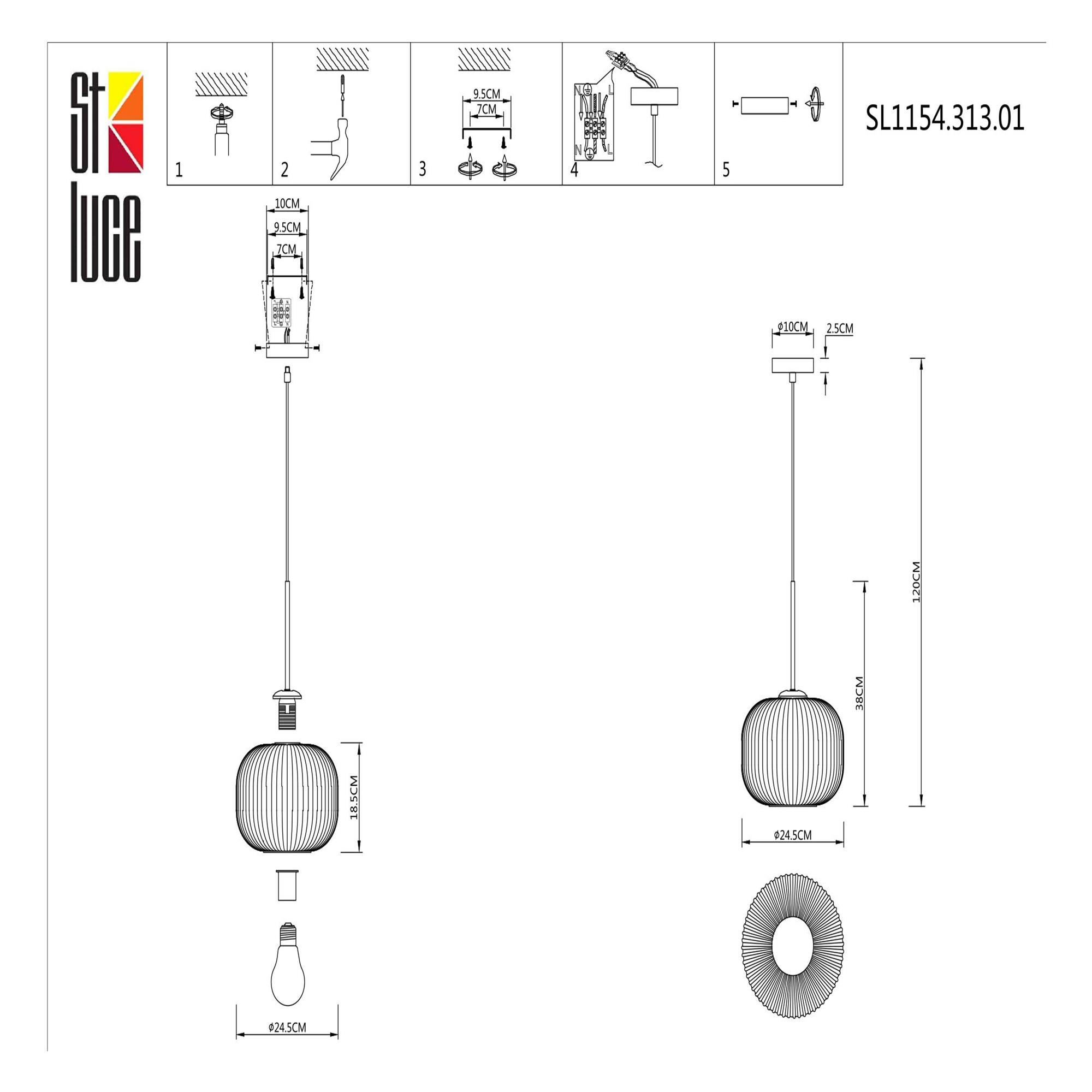Картинка Подвесной светильник ST Luce Gran SL1154.313.01