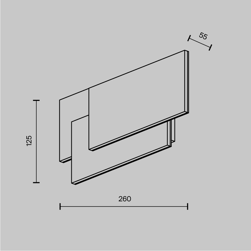 Картинка Настенный светодиодный светильник Maytoni Trame C804WL-L12W