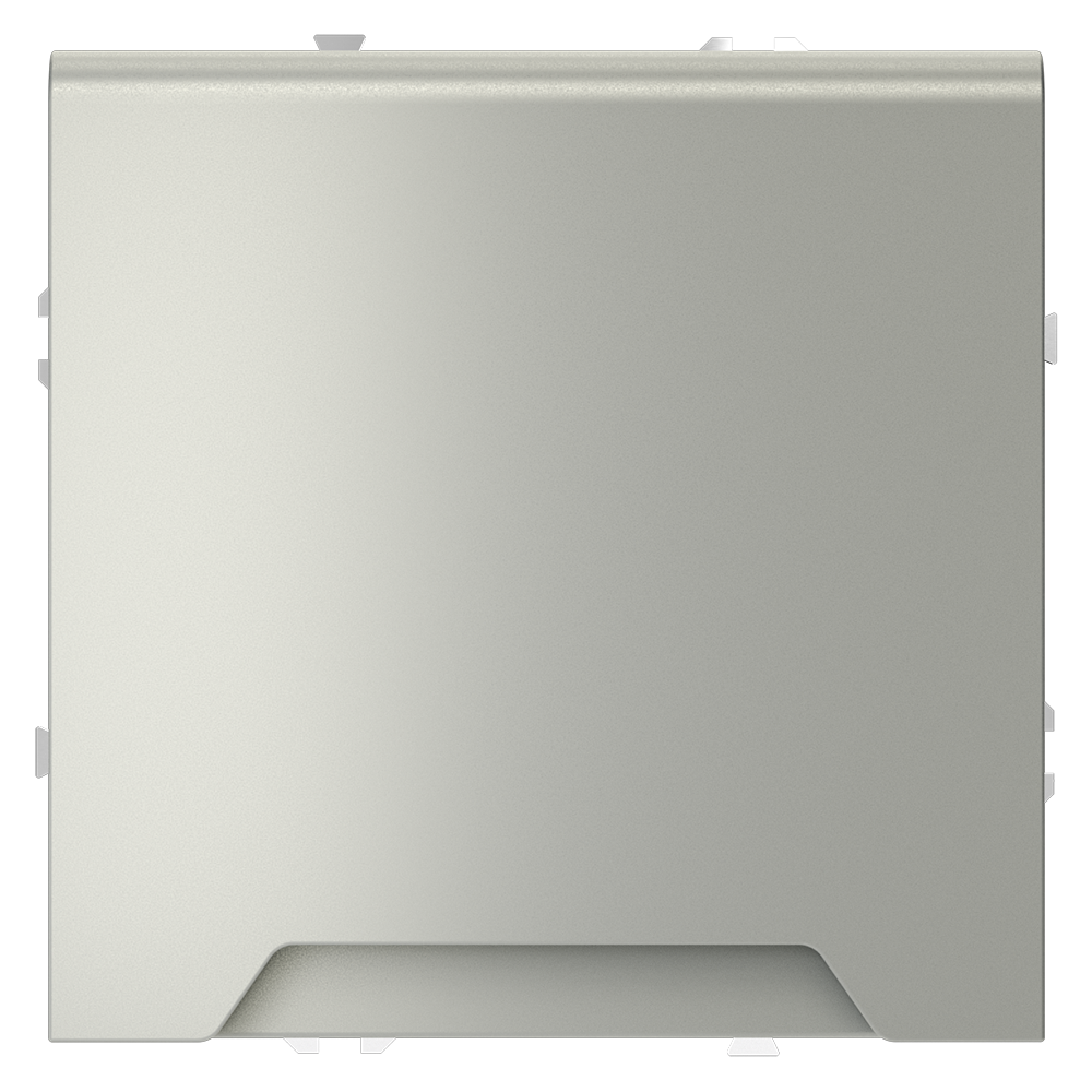 Розетка встраиваемая VOLTUM S70 с заземлением, защитными шторками и крышкой 16А, (сталь) VLS040305 