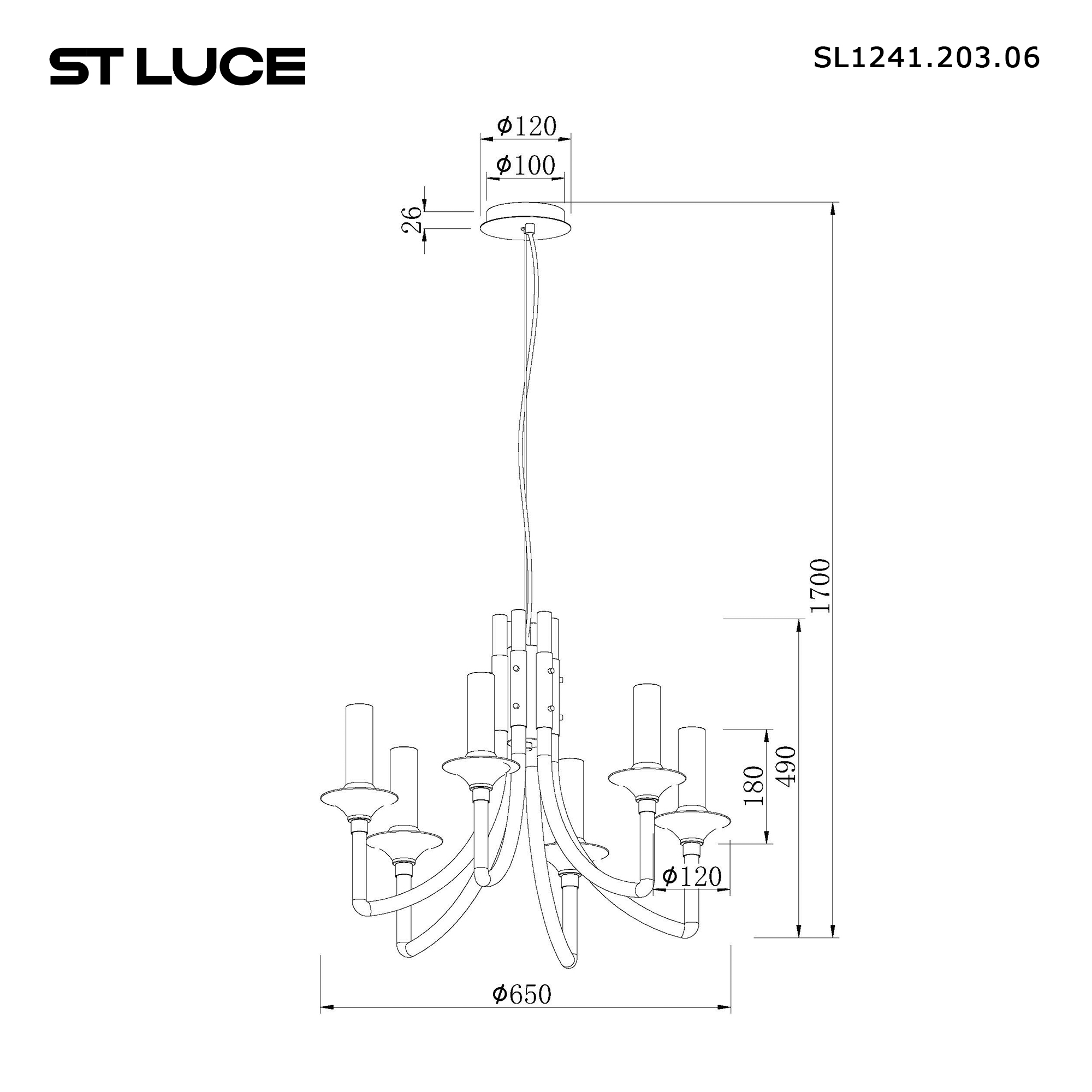 Картинка SL1241.203.06 Люстра подвесная ST-Luce 