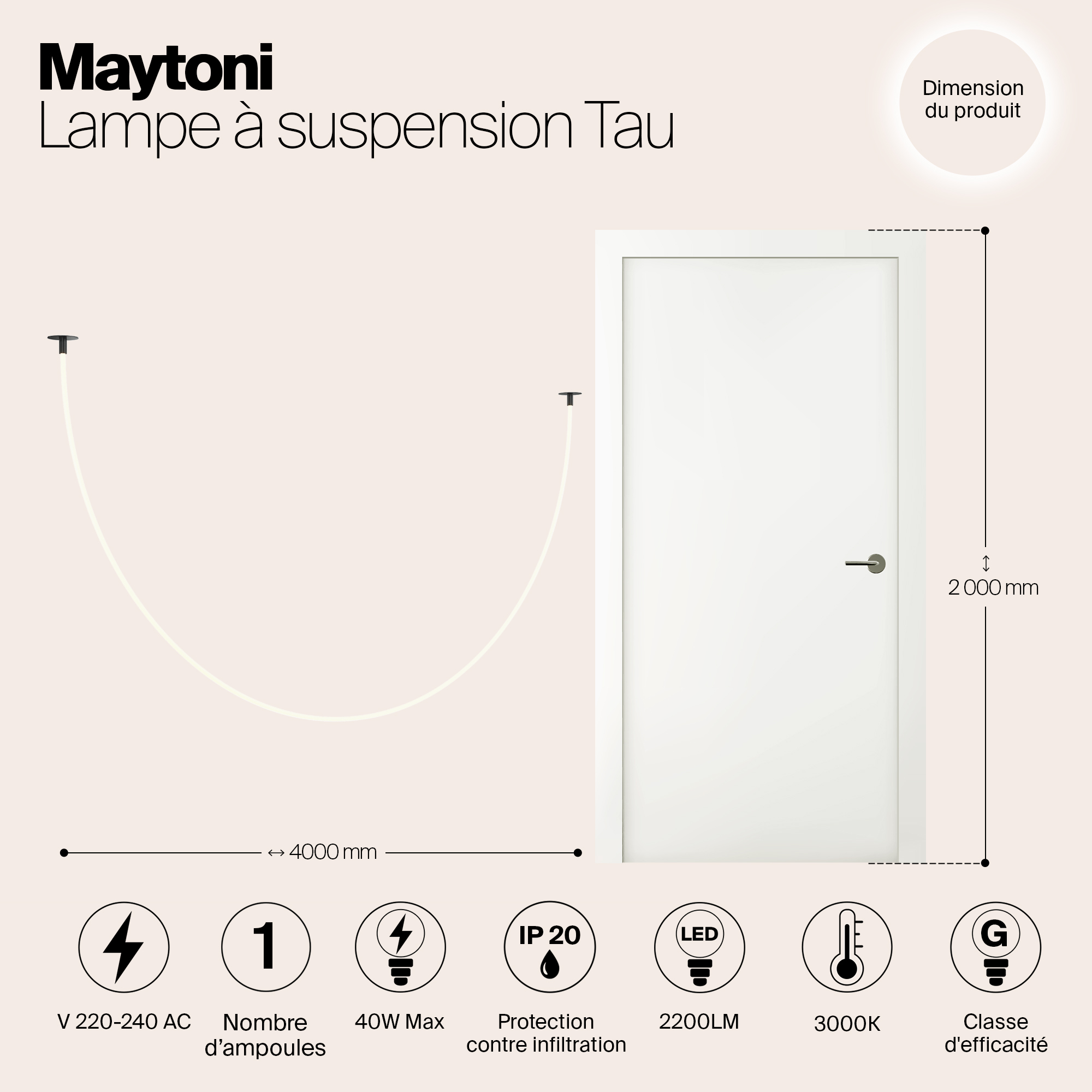Картинка Подвесной светильник Maytoni MOD146PL-L40B3K