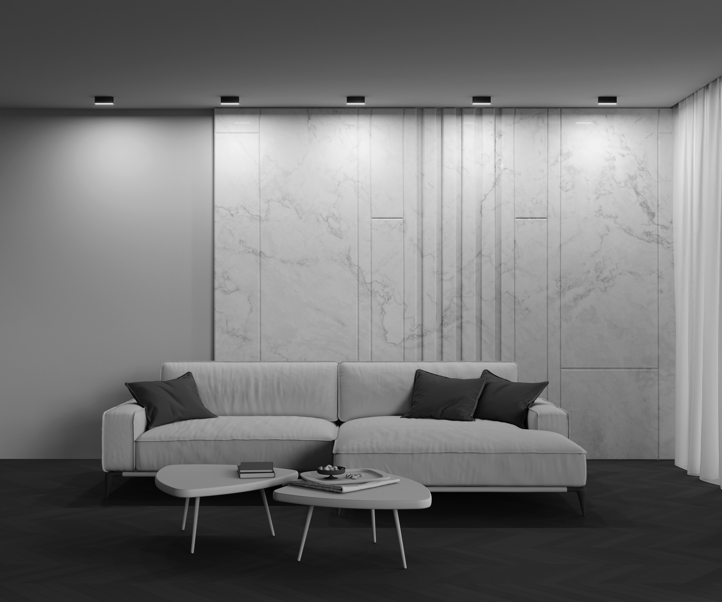 Картинка Потолочный светильник Technical C068CL-12W3-6K-B