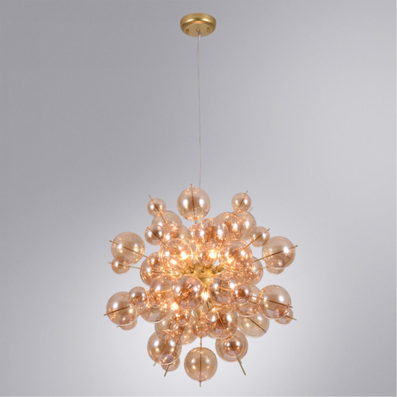 Картинка Подвесной светильник Arte Lamp MOLECULE A8313SP-9GO