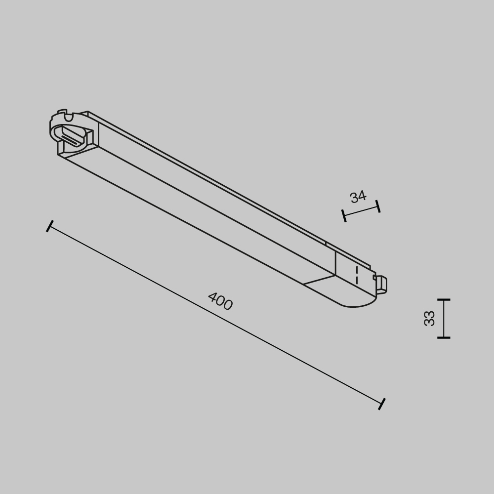 Картинка Трековый светильник Technical TR000-1-12W3K-W