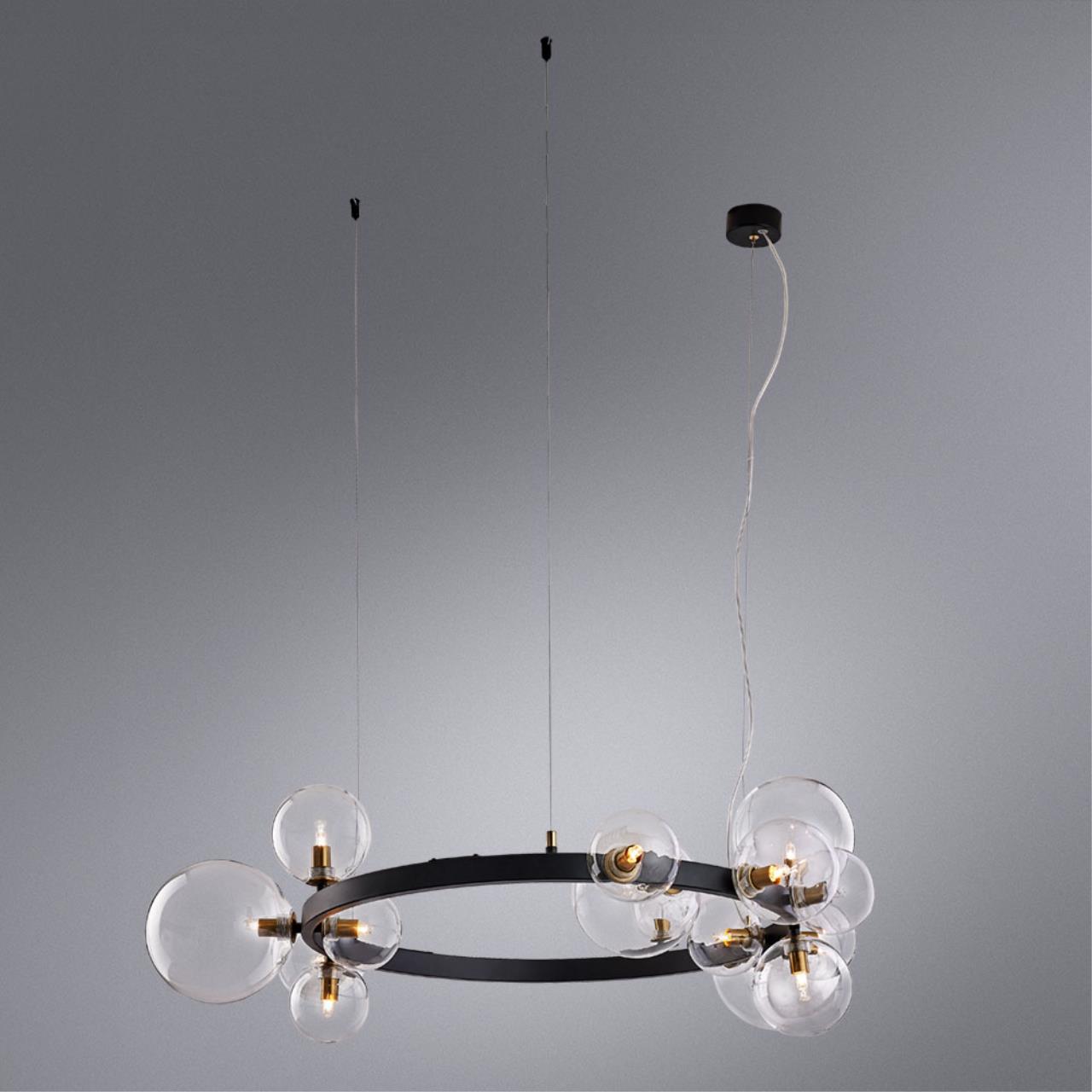 Картинка Подвесная люстра Arte Lamp Vincent A7790SP-15BK