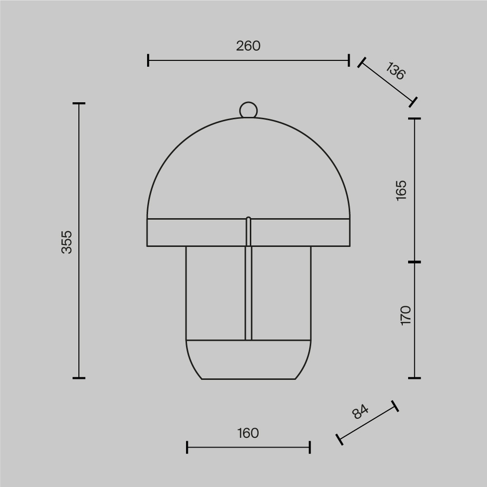 Картинка Настольный светильник Maytoni MOD479TL-L14W3K1 Hope