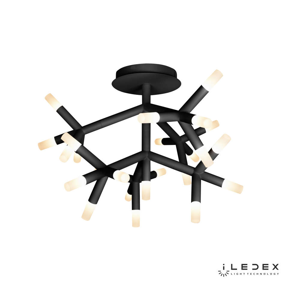 Картинка Потолочная светодиодная люстра iLedex Savage FS-017-X25 BK