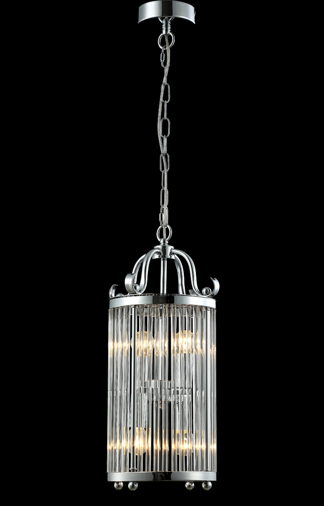 Картинка Светильник подвесной Crystal Lux TADEO SP4 D200 CHROME/TRANSPARENTE Crystal Lux 3030/204