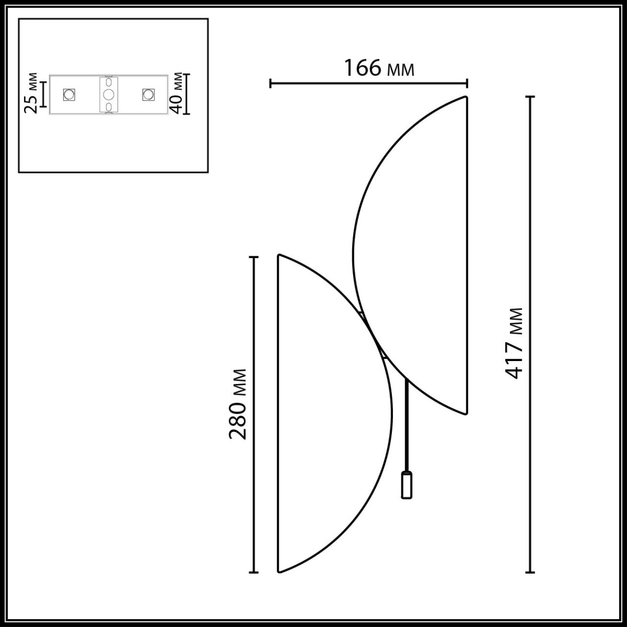 Картинка 7067/2W Odeon Light Настенный светильник SILK