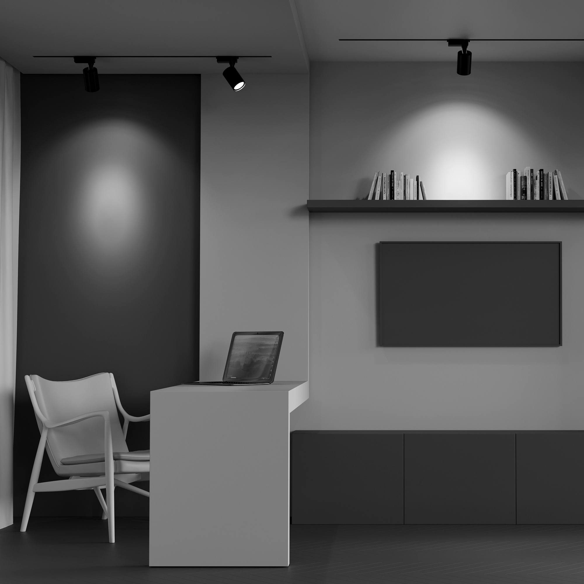 Картинка Трековый светодиодный светильник Maytoni Track TR003-1-12W4K-B