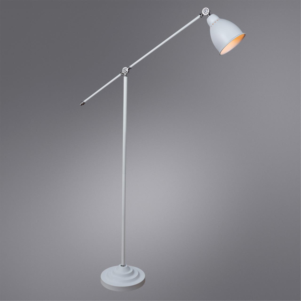 Картинка Торшер Arte Lamp Braccio A2054PN-1WH