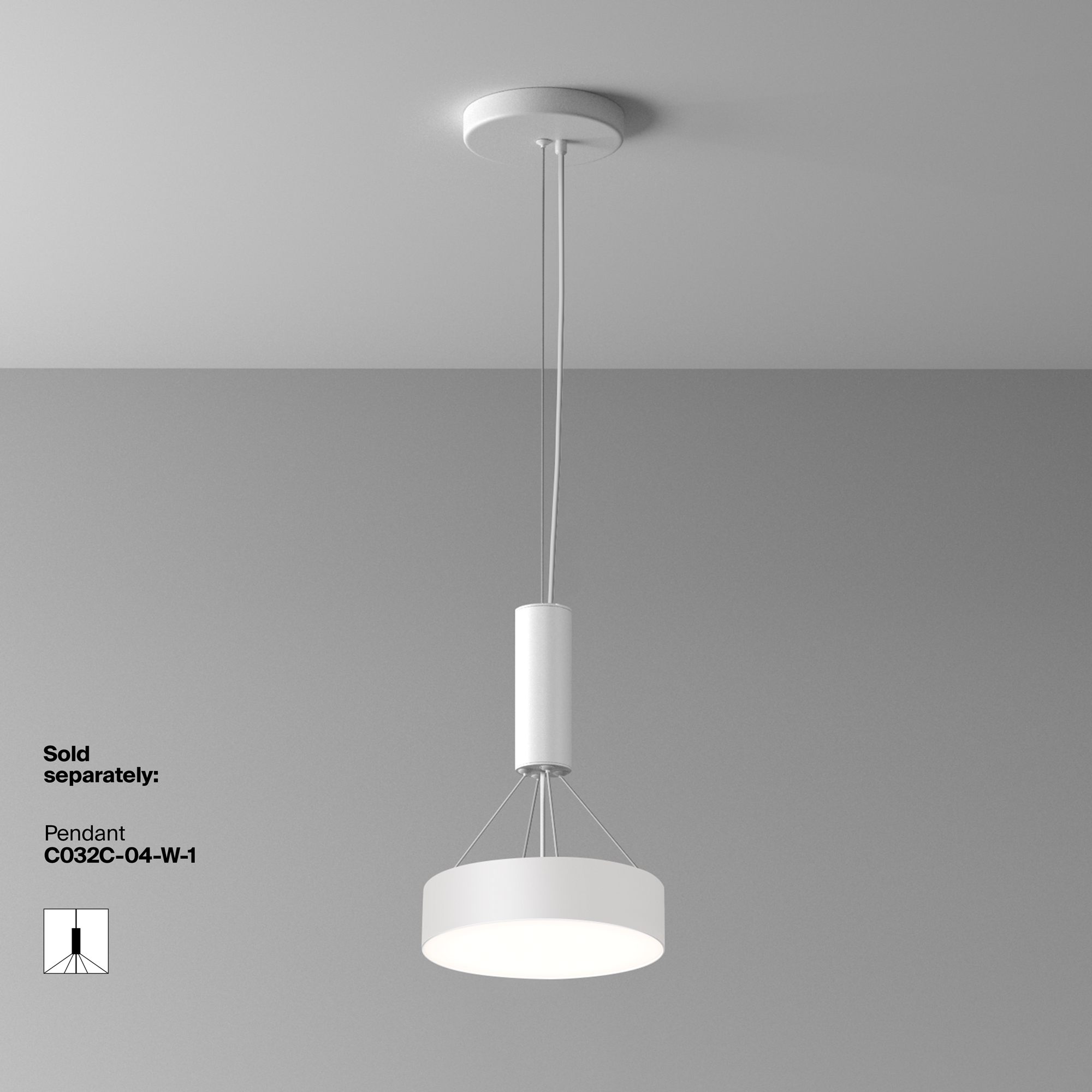 Картинка Потолочный светильник Technical C032CL-24W4K-RD-W