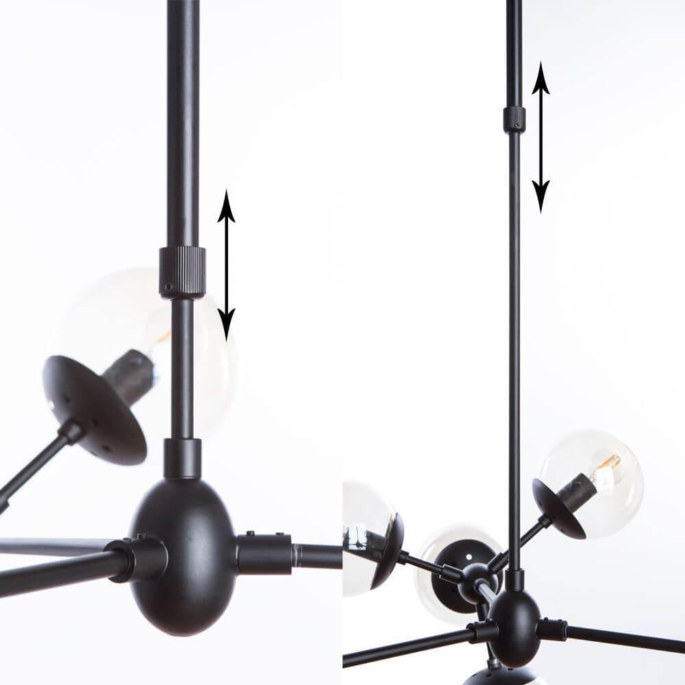 Картинка Подвесная люстра Arte Lamp BOLLA A1664SP-12BK