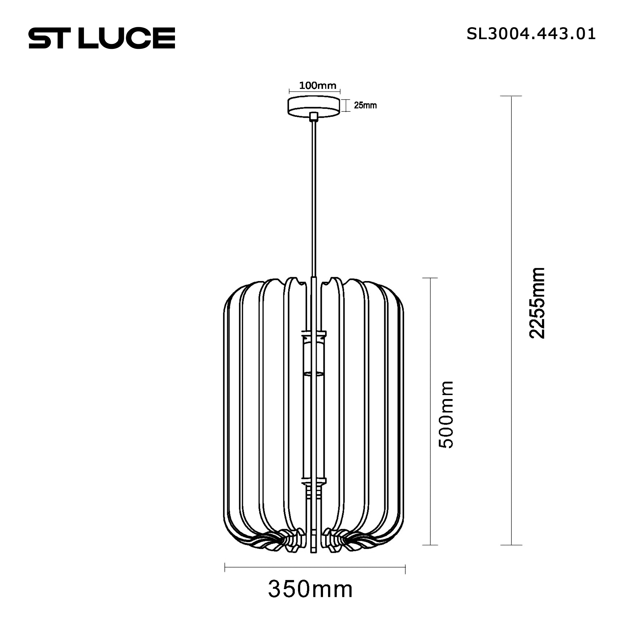 Картинка SL3004.443.01 Светильник подвесной ST-Luce 