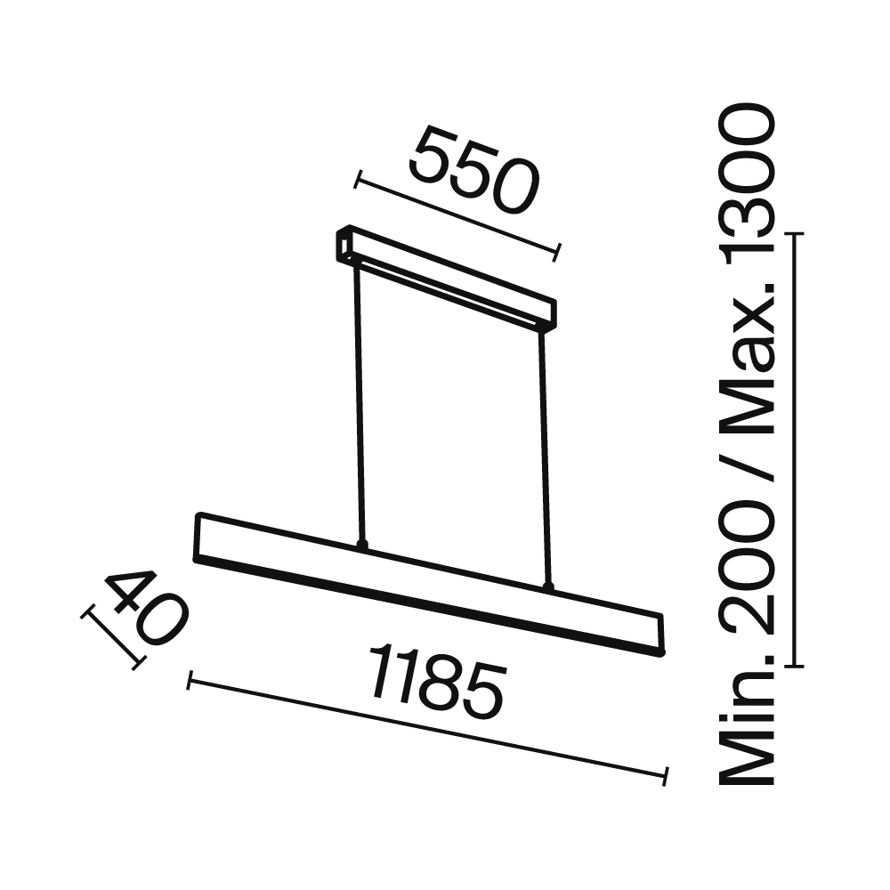 Картинка Подвесной светодиодный светильник Maytoni Step P010PL-L30W