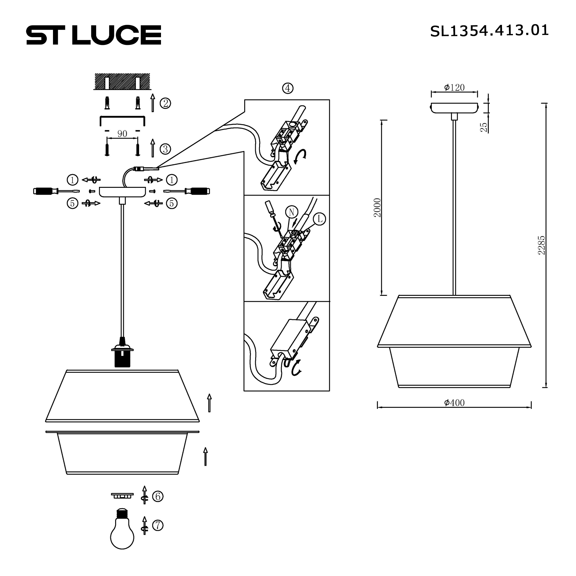 Картинка SL1354.413.01 Светильник подвесной ST-Luce JACKIE
