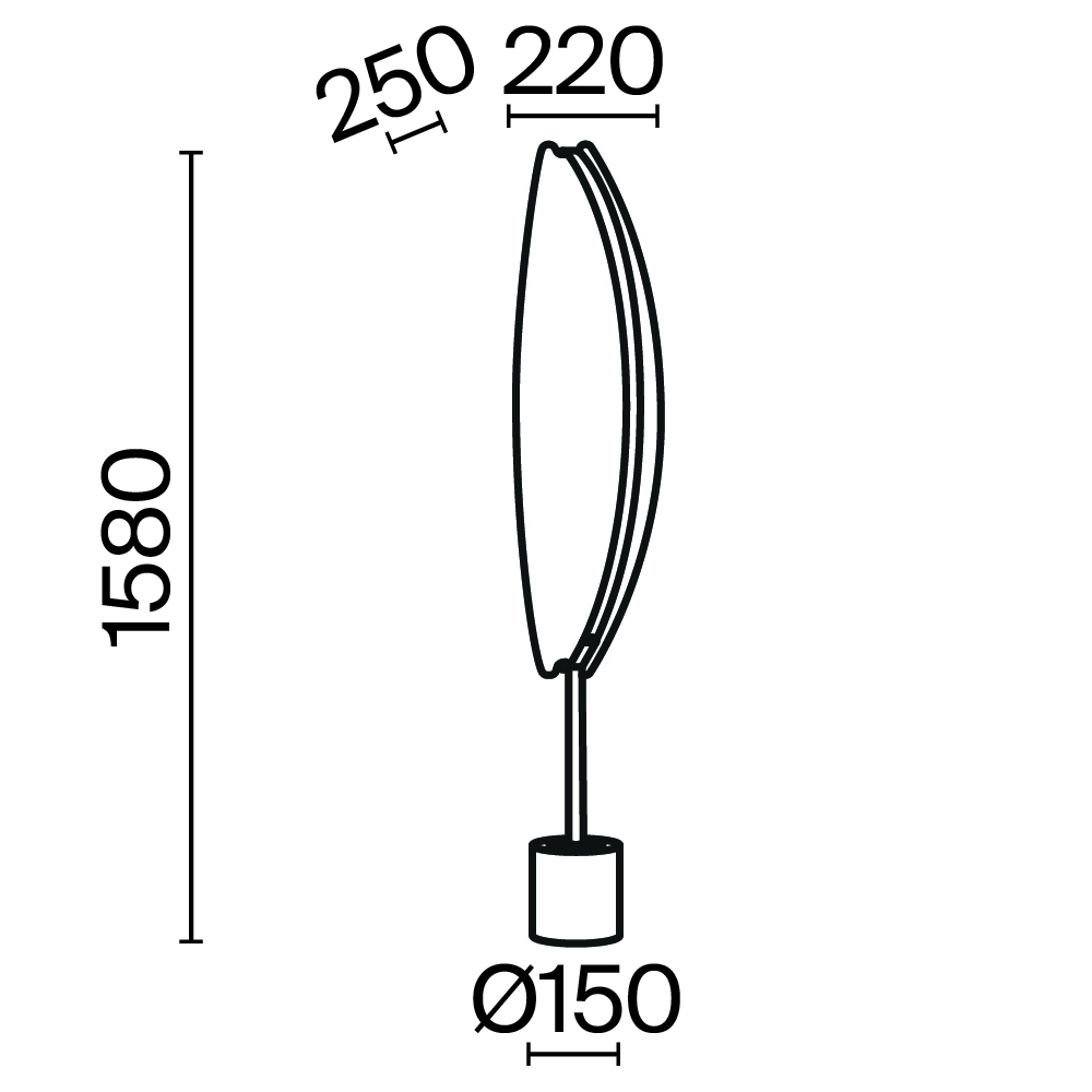 Картинка Напольный светильник (торшер) Maytoni MOD281FL-L33BS3K