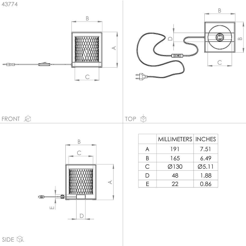 Картинка 43774 Настольная лампа CATTERICK