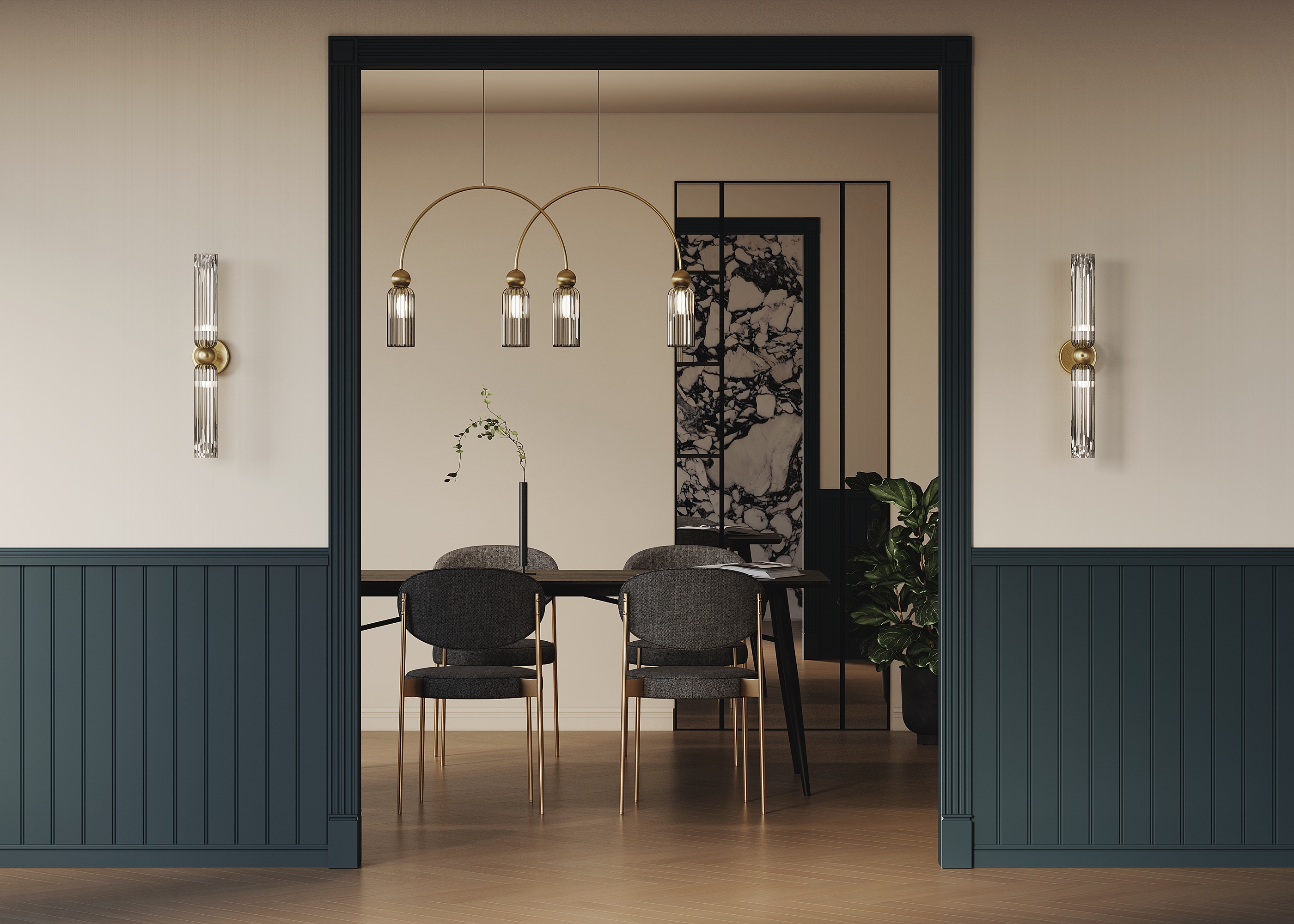 Картинка Подвесной светильник Maytoni MOD302PL-04GR