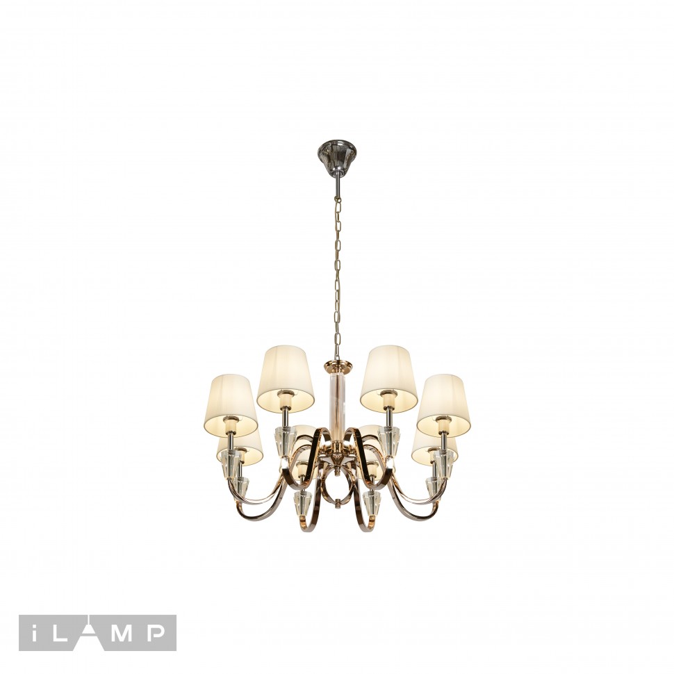 Картинка Подвесная люстра iLamp Alesti P2424-8 Nickel