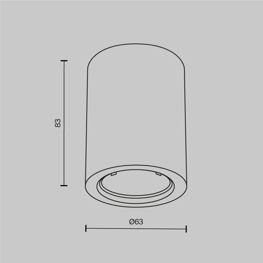 Картинка Потолочный светильник Technical C001CL-GU10-W